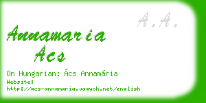 annamaria acs business card